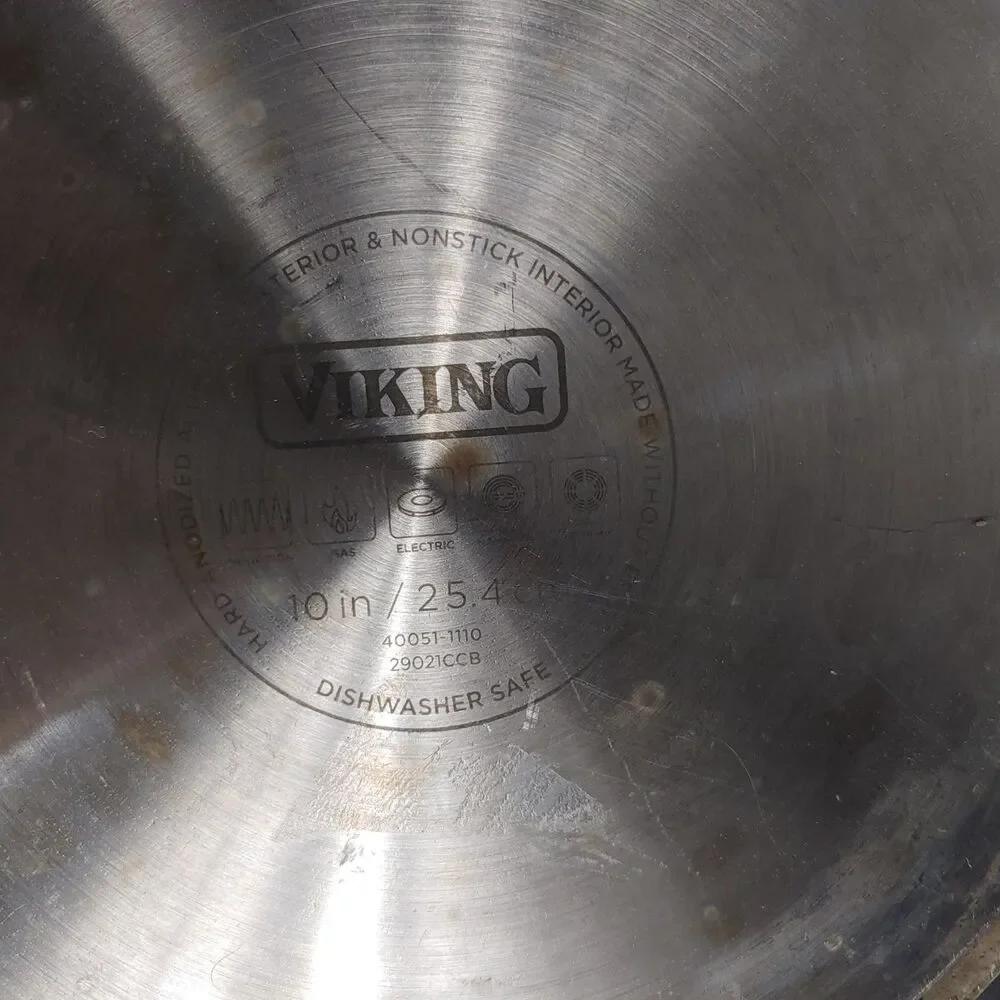 Viking 10-Inch Frying Nonstick Pan Hard Anodized Nonstick - Black Skillet - USED